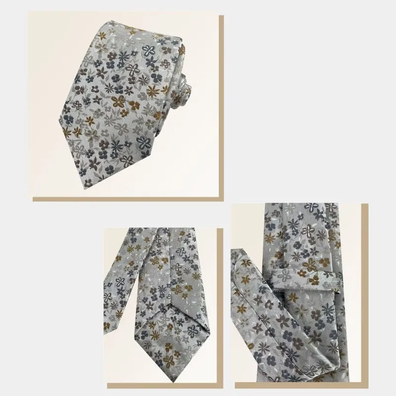 Men's Floral Flowers Spring Polyester Necktie sold by FloralTrip product image thumbnail 3