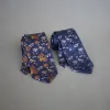 Men's Dark Background Colorful Flowers Polyester Necktie sold by FloralTrip