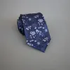 Men's Dark Background Colorful Flowers Polyester Necktie sold by FloralTrip