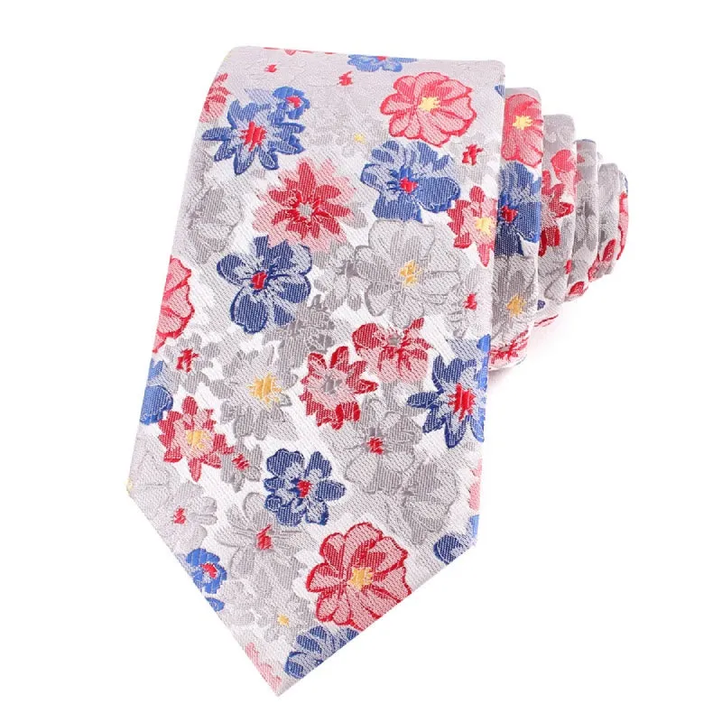 Men's Colorful Flowers Gentle Polyester Necktie sold by FloralTrip product image thumbnail 2