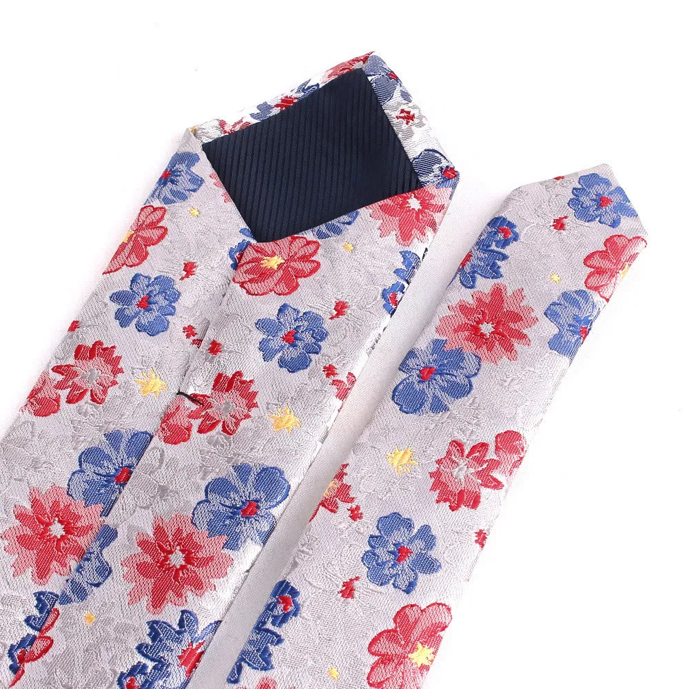 Men's Colorful Flowers Gentle Polyester Necktie sold by FloralTrip product image thumbnail 5