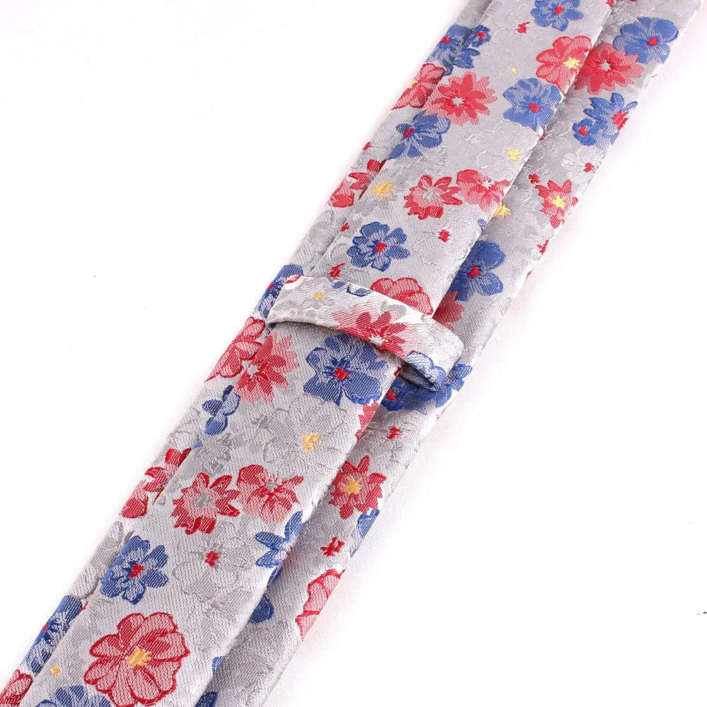 Men's Colorful Flowers Gentle Polyester Necktie sold by FloralTrip product image thumbnail 4