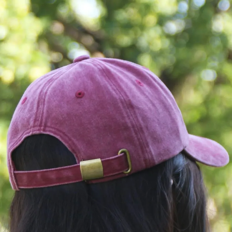 Custom Your Text Printing Adjustable Baseball Cap sold by FloralTrip product image thumbnail 3