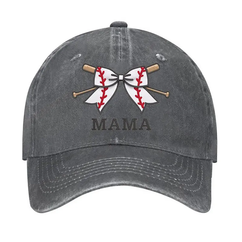 Baseball Mama Adjustable Baseball Cap sold by FloralTrip product image thumbnail 2