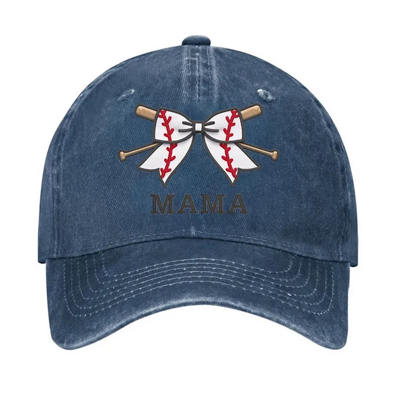 Baseball Mama Adjustable Baseball Cap sold by FloralTrip product image thumbnail 5
