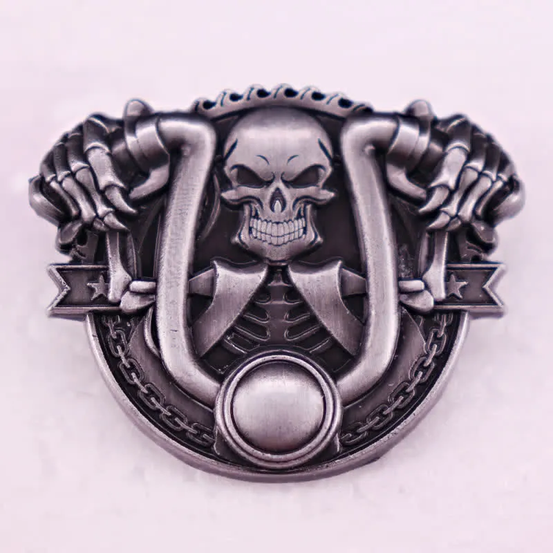Punk Style Silver Motorcycle Riding Skeleton Brooch sold by FloralTrip product image thumbnail 2