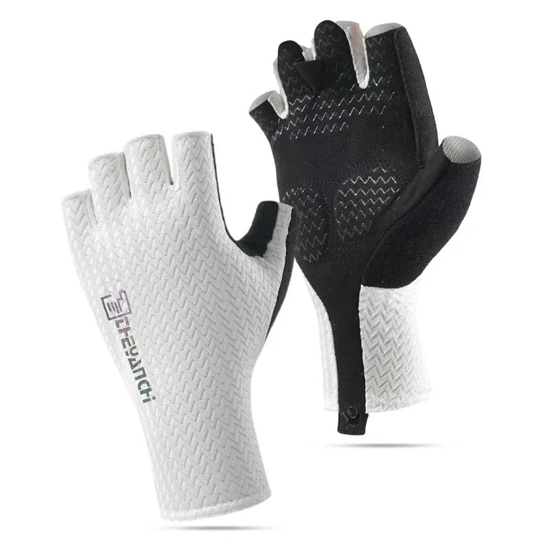 Outdoor Sports Anti-Slip Breathable Fingerless Gloves sold by FloralTrip
