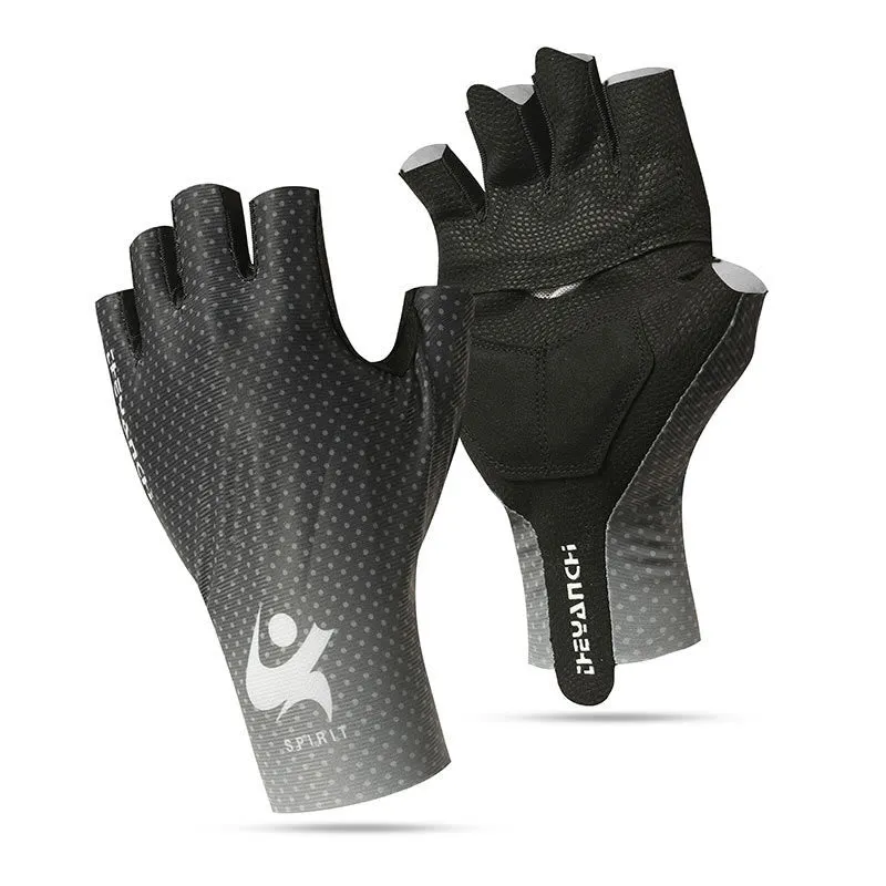 Sports Cycling Half Finger Anti-Slip Ice Silk Gloves sold by FloralTrip