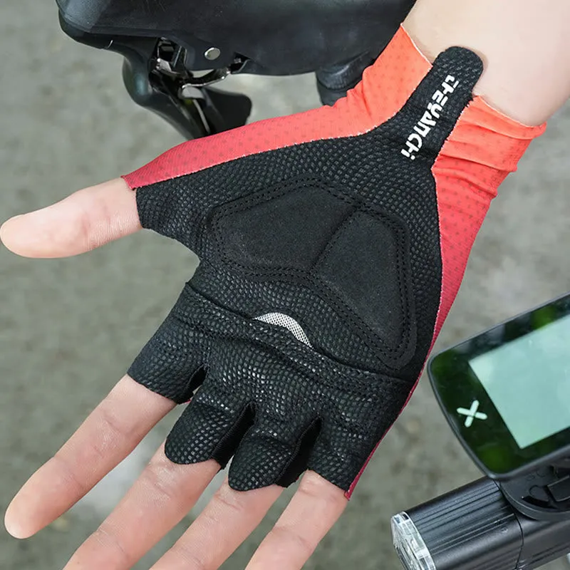 Sports Cycling Half Finger Anti-Slip Ice Silk Gloves sold by FloralTrip product image thumbnail 5