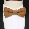 Men's Dark Goldenrod Solid Color Linen Bow Tie sold by FloralTrip