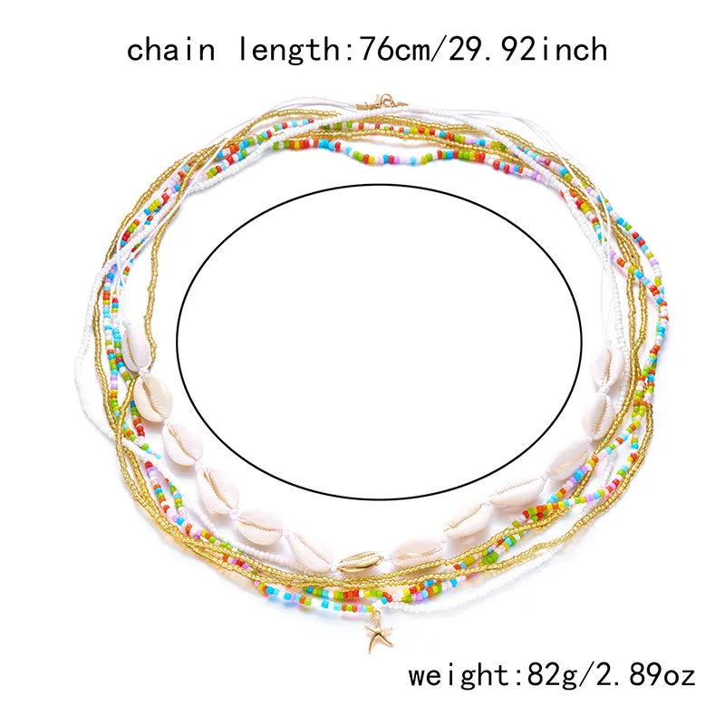 Women's Boho Summer Colorful Beads Layered Waist Chain sold by FloralTrip product image thumbnail 2