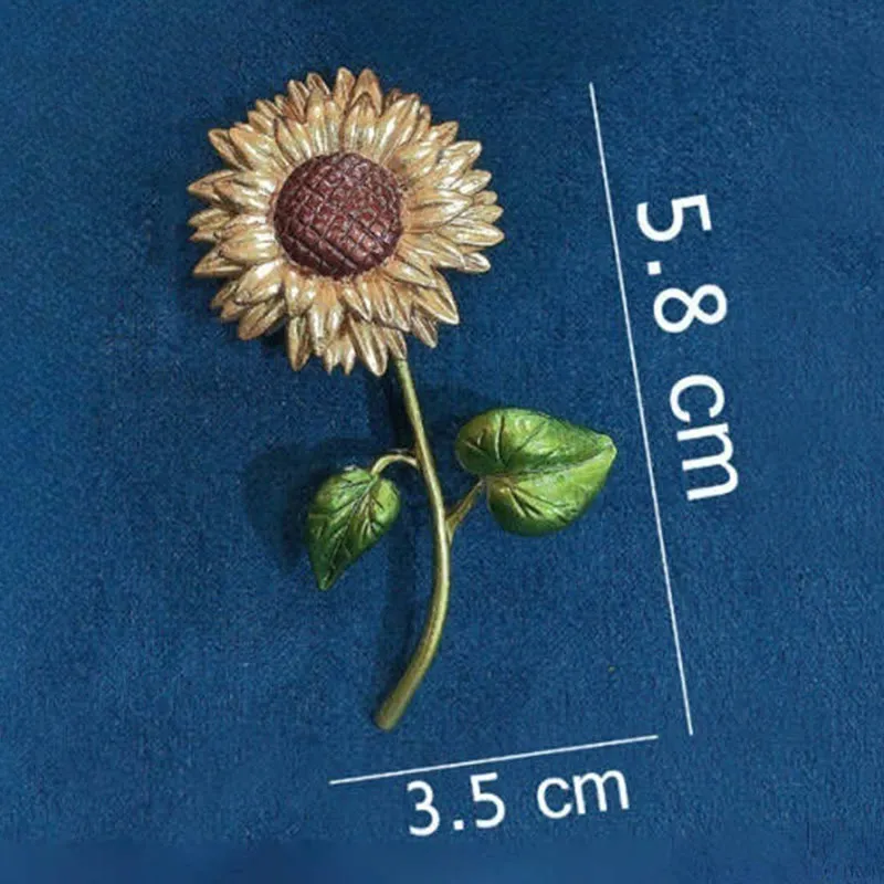 Women's Sunflower Enamel Brooch sold by FloralTrip product image thumbnail 5