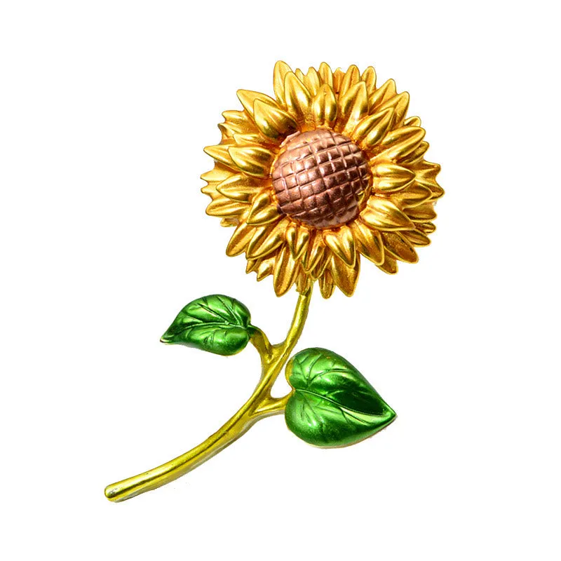 Women's Sunflower Enamel Brooch sold by FloralTrip product image thumbnail 4