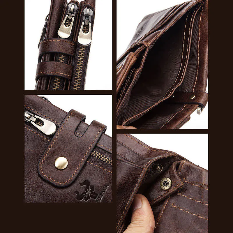 RFID Multifunctional Large Capacity Genuine Leather Wallet sold by FloralTrip product image thumbnail 5