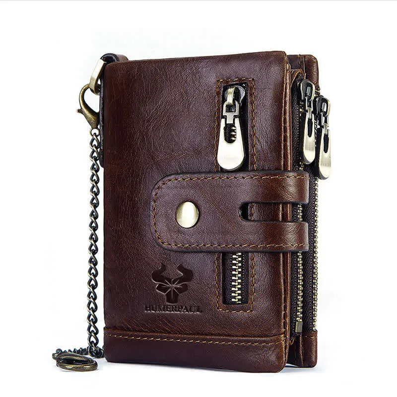 RFID Multifunctional Large Capacity Genuine Leather Wallet sold by FloralTrip