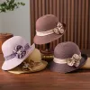 Women's Daisy Decor Flower Ribbon Sunshade Straw Hat sold by FloralTrip