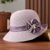 Women's Daisy Decor Flower Ribbon Sunshade Straw Hat sold by FloralTrip