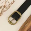Women's Black Heavy Metal Rivet Leather Belt sold by FloralTrip