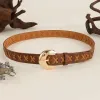 Women's Boho Handmade Rope Threading Leather Belt sold by FloralTrip