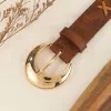 Women's Boho Handmade Rope Threading Leather Belt sold by FloralTrip
