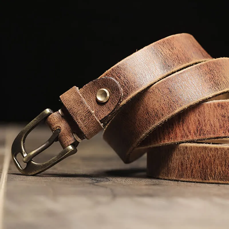 Women's Thin Strap Skinny Cowhide Leather Belt sold by FloralTrip product image thumbnail 4