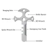 Outdoor Portable Mini Crowbar Bottle Opener Cross EDC Keychain sold by FloralTrip