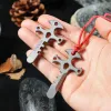 Outdoor Portable Mini Crowbar Bottle Opener Cross EDC Keychain sold by FloralTrip