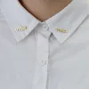 One Pair Of Gold Custom Your Name Personalized Brooch Cufflinks sold by FloralTrip