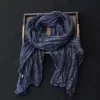 Women's Floral Color Patchwork Cotton Linen Thin Scarf sold by FloralTrip