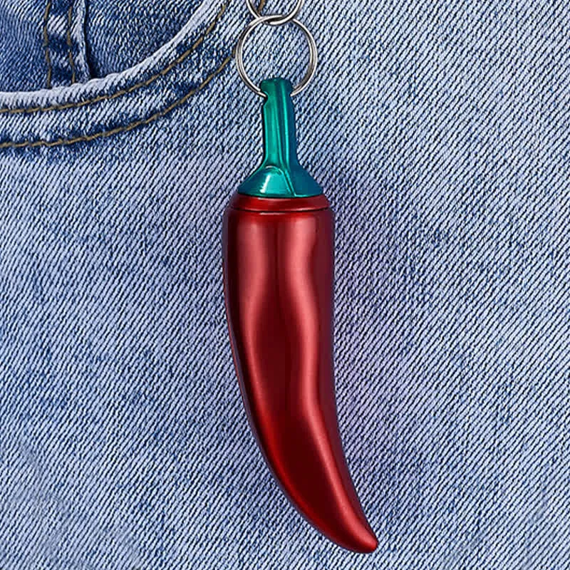 Novel Chili Shaped Permanent Match Keychain Kerosene Lighter sold by FloralTrip product image thumbnail 5