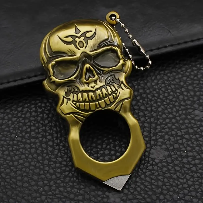 Noble Skull Face Multifunctional Tool Butane Lighter Keychain sold by FloralTrip product image thumbnail 4