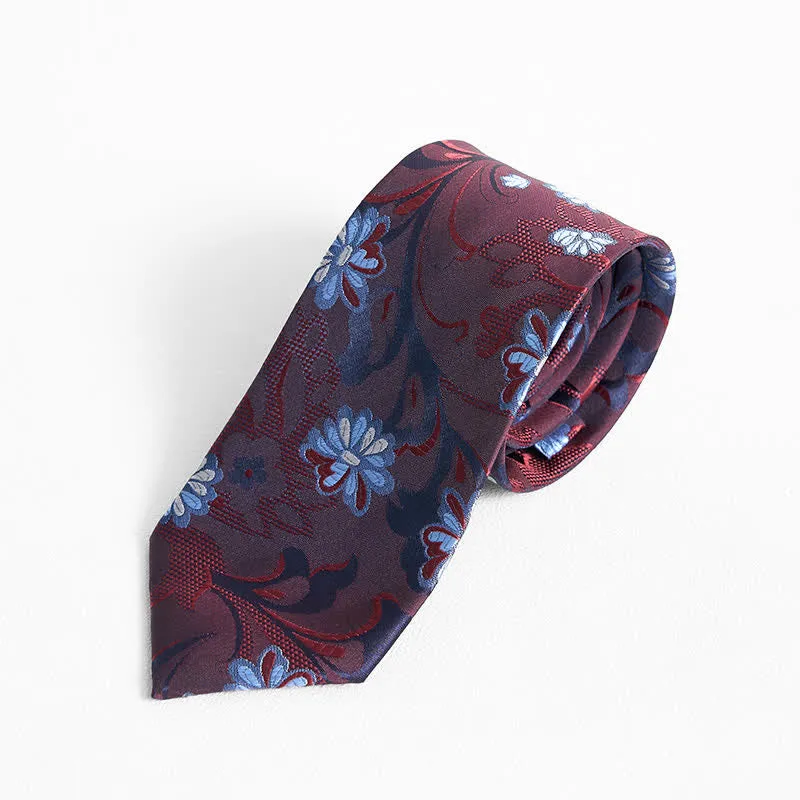 Men's Graceful Little Daisy Floral Printed Design Necktie sold by FloralTrip product image thumbnail 5