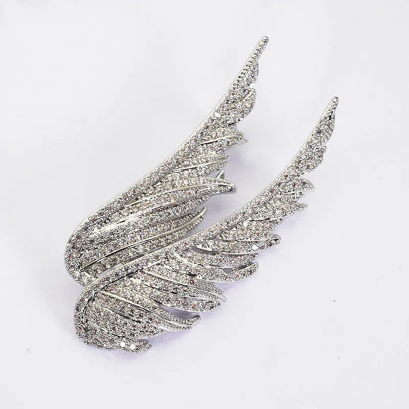 Women's Angel's Wings Exquisite Feather Shape Brooch sold by FloralTrip product image thumbnail 4