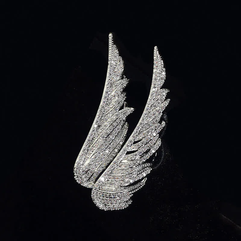 Women's Angel's Wings Exquisite Feather Shape Brooch sold by FloralTrip