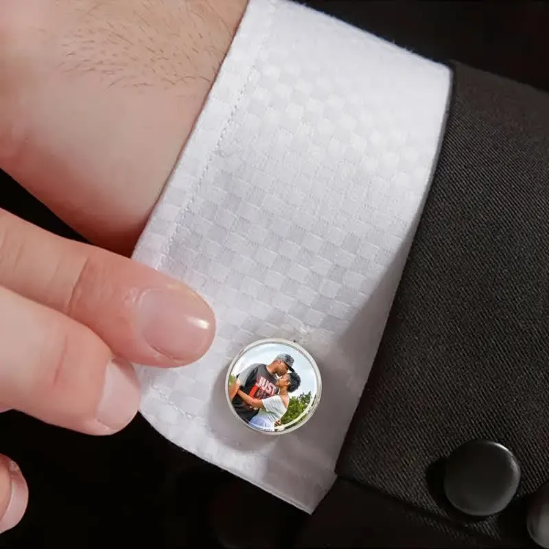 1 Pair Custom Your Photo Creative Memorial Cufflinks sold by FloralTrip