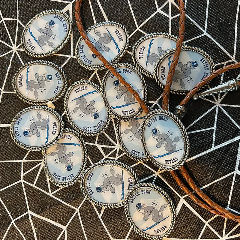 Funny Custom Photo Brown Leather Bolo Tie sold by FloralTrip product image thumbnail 4