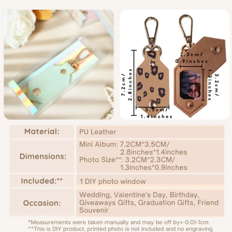 Custom Photo Birthday Anniversary Partner Leather Keychain sold by FloralTrip product image thumbnail 4