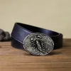 Men's DIY Scorpion Hidden Folding Knife Leather Belt sold by FloralTrip