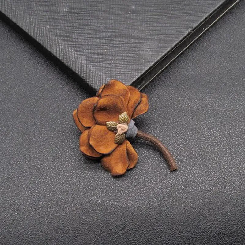 Original Design Retro Wedding Flower Petals Cloth Brooch sold by FloralTrip product image thumbnail 3