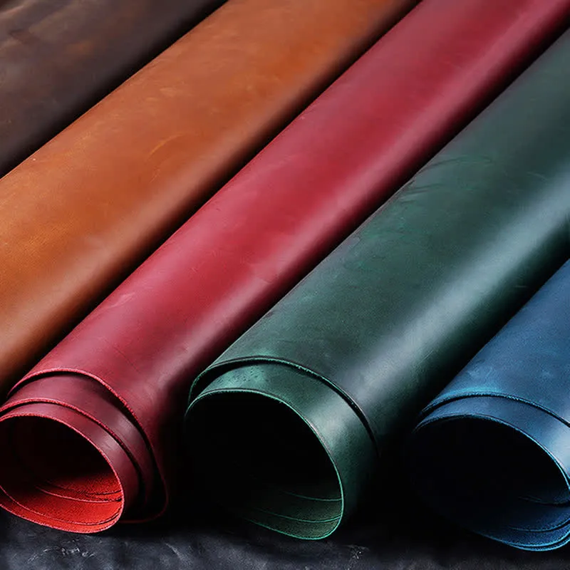 Retro One-Sided Custom Your Text Cowhide Leather Luggage Tag sold by FloralTrip product image thumbnail 5