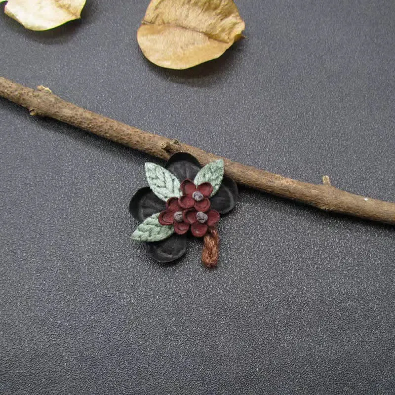 Red Daisy Wedding Original Design Flower Cloth Brooch sold by FloralTrip