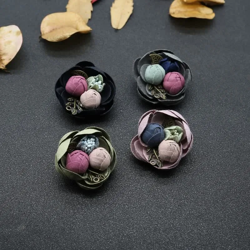 Cute Bud Wedding Original Design Mini Flowers Cloth Brooch sold by FloralTrip