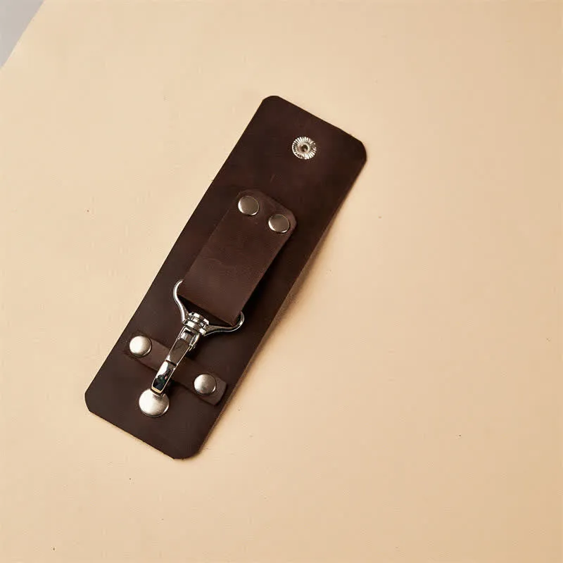 Retro Distressed Leather Belt Loop Keychain sold by FloralTrip product image thumbnail 5