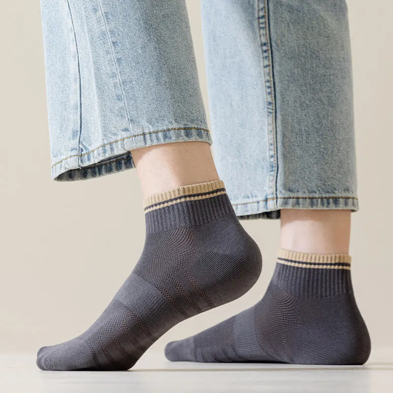 Men's Mesh Ribbed Design Thin Summer Short Socks sold by FloralTrip