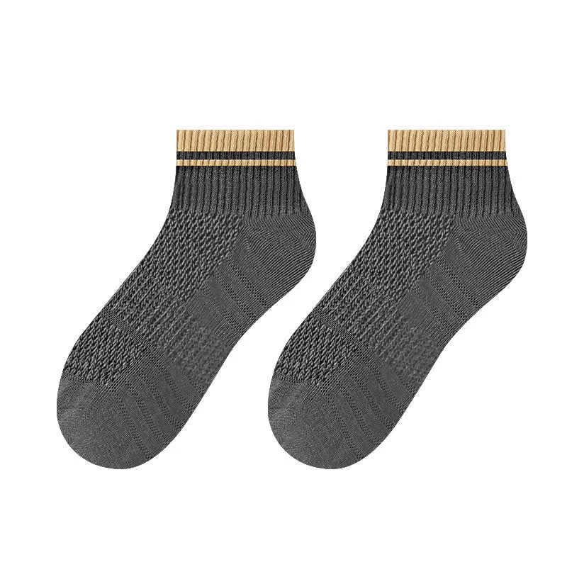 Men's Mesh Ribbed Design Thin Summer Short Socks sold by FloralTrip product image thumbnail 3