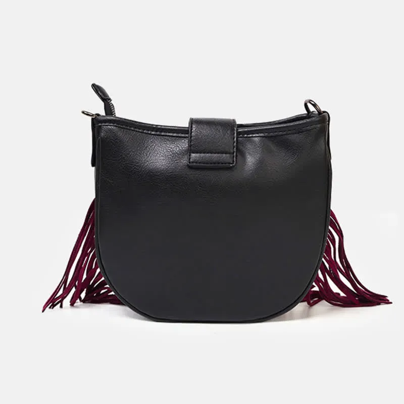Women's Native Aztec Motifs Fringe Crossbody Bag sold by FloralTrip product image thumbnail 4