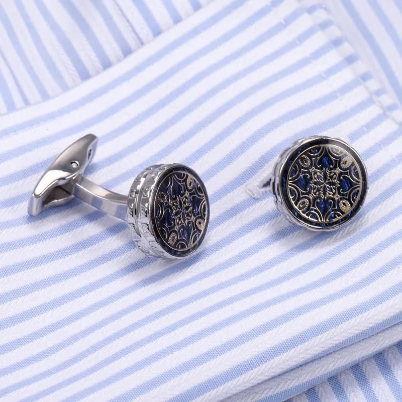 Men's 1 Pair Novelty Floral Pattern Design Cufflinks sold by FloralTrip product image thumbnail 2