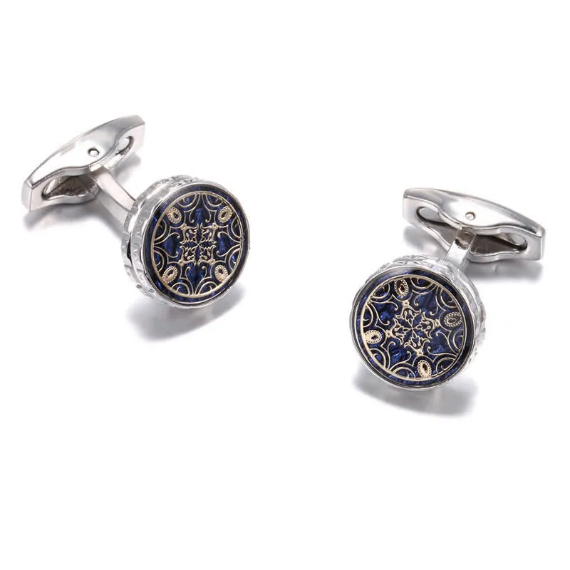Men's 1 Pair Novelty Floral Pattern Design Cufflinks sold by FloralTrip