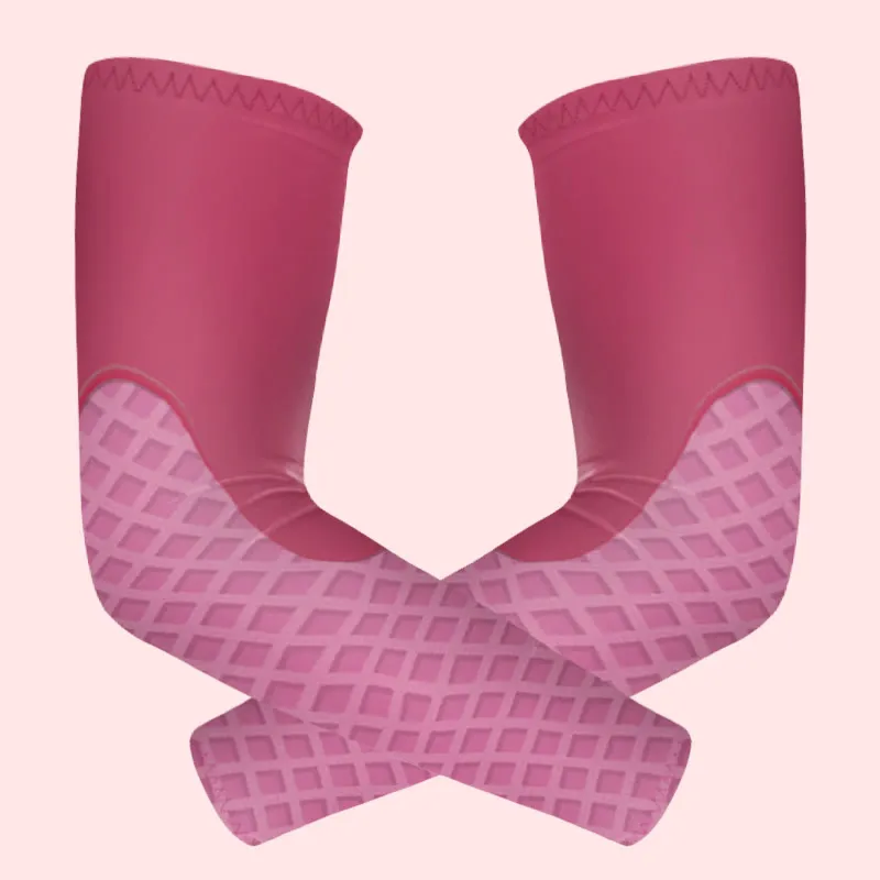 1 Pair Pink Ice Cream Sun Protection Elastic Arm Sleeves sold by FloralTrip product image thumbnail 2