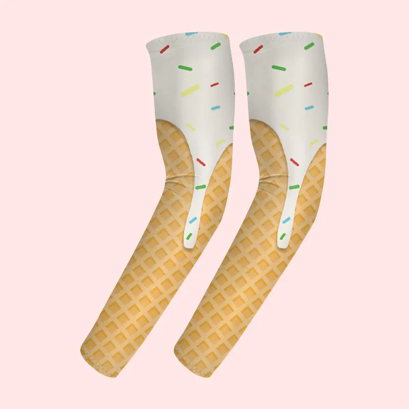 1 Pair Candy Ice Cream Sun Protection Elastic Arm Sleeves sold by FloralTrip product image thumbnail 2